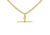 9ct Yellow Gold Albert T-bar Necklace