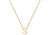 9ct Yellow Gold Plain Single Initial S Necklace