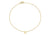 9ct Yellow Gold Plain Single A Initial Bracelet
