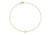 9ct Yellow Gold Plain Single C Initial Bracelet