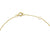 9ct Yellow Gold Plain Single F Initial Bracelet
