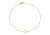 9ct Yellow Gold Plain Single G Initial Bracelet