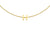 9ct Yellow Gold Plain Single H Initial Bracelet