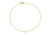 9ct Yellow Gold Plain Single I Initial Bracelet