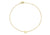 9ct Yellow Gold Plain Single N Initial Bracelet