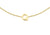9ct Yellow Gold Plain Single Q Initial Bracelet