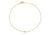 9ct Yellow Gold Plain Single T Initial Bracelet