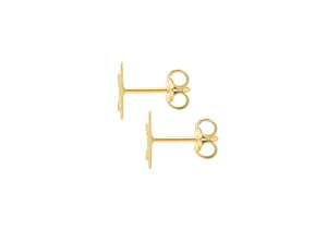 9ct Yellow Gold Star Stud Earring