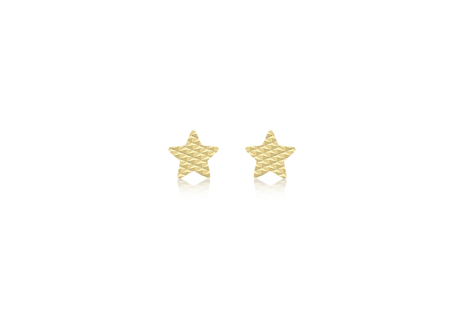 9ct Yellow Gold Star Stud Earring