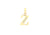 9ct Yellow Gold Crystal Initial 'Z' Necklace