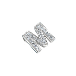 Pave Diamond Letter M Pendant