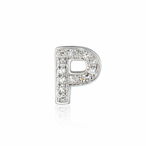 Pave Diamond Letter P Pendant