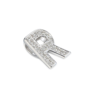 Pave Diamond Letter R Pendant