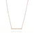 9ct Rose Gold Linear Bar Necklace