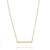 9ct Yellow Gold Linear Bar Necklace