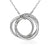 9ct White Gold Friendship Necklace