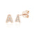 Diamond Initial Earrings