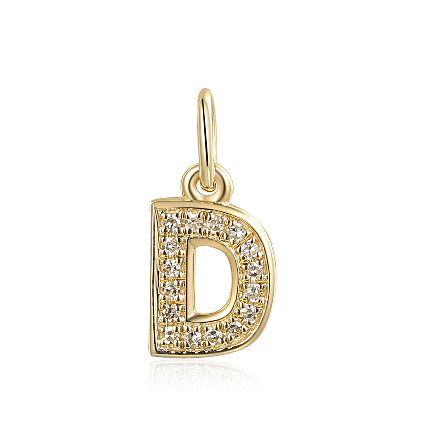 Diamond 'D' Initial Charm