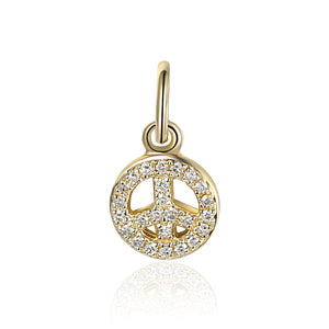 Diamond Peace Charm