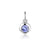 Tanzanite Rubover Birthstone Bubble Charm