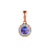 December Birthstone Tanzanite and Diamond Cluster Pendant 18ct Gold