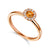Citrine & Diamond Cluster Ring November Birthstone 9ct Gold