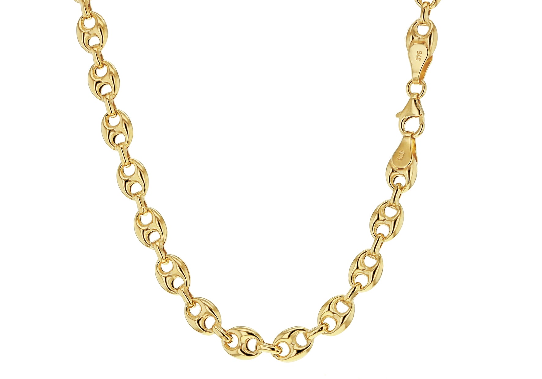 9ct Yellow Gold 6mm Rambo Chain