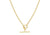9ct Yellow Gold Albert T-bar Oval Belcher Necklace