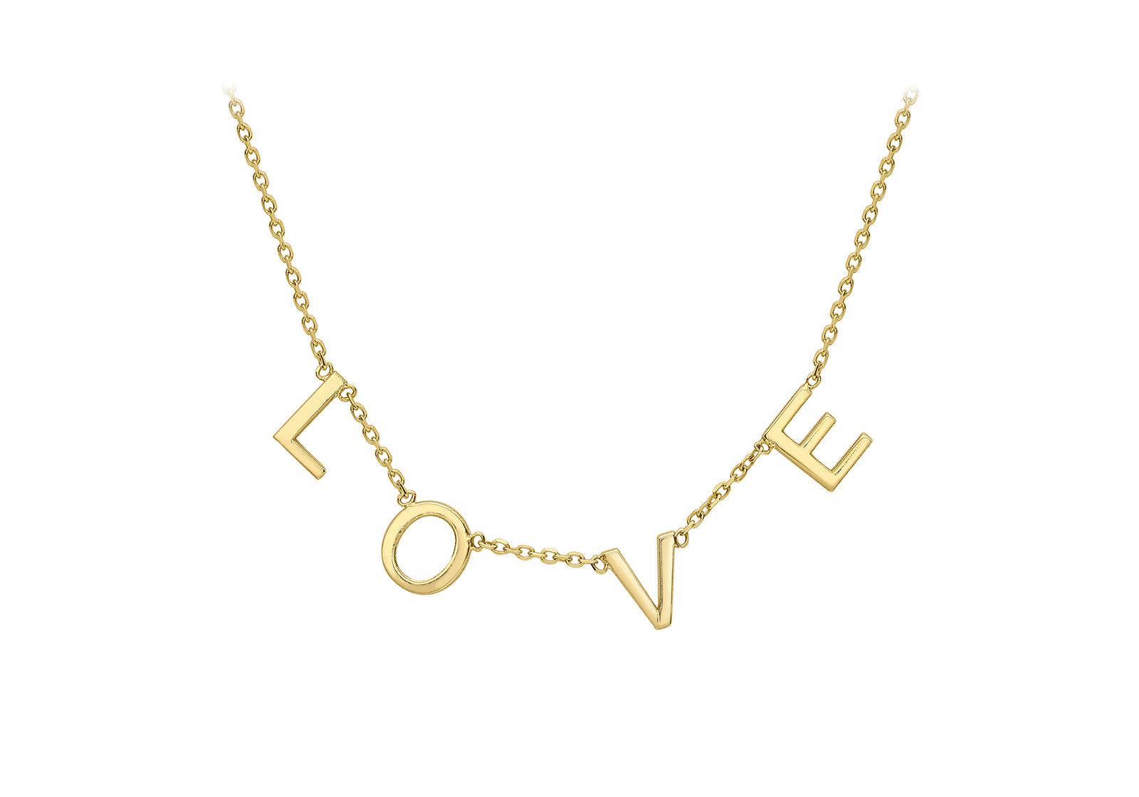 L.O.V.E 9ct gold necklace
