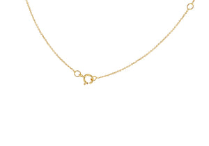 9ct Yellow Gold Plain Single Initial A Necklace