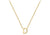 9ct Yellow Gold Plain Single Initial D Necklace