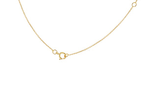 9ct Yellow Gold Plain Single Initial D Necklace