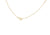 9ct Yellow Gold Plain Single Initial F Necklace