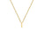 9ct Yellow Gold Plain Single Initial I Necklace