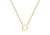 9ct Yellow Gold Plain Single Initial O Necklace