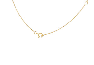 9ct Yellow Gold Plain Single Initial T Necklace