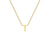 9ct Yellow Gold Plain Single Initial T Necklace