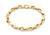 9ct Yellow Gold Textured Link Chunky Bracelet