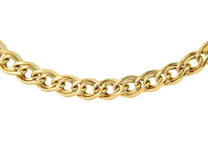 9ct Yellow Gold Double Hollow Link Bracelet