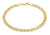 9ct Yellow Gold Double Hollow Link Bracelet