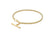 Gold T-bar Rope Albert Clasp Bracelet