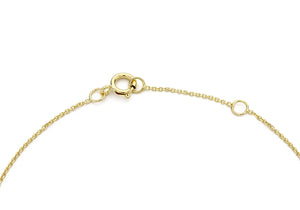 9ct Yellow Gold Plain Single A Initial Bracelet