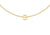 9ct Yellow Gold Plain Single B Initial Bracelet