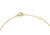 9ct Yellow Gold Plain Single B Initial Bracelet