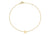 9ct Yellow Gold Plain Single B Initial Bracelet