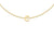 9ct Yellow Gold Plain Single C Initial Bracelet