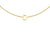 9ct Yellow Gold Plain Single D Initial Bracelet
