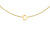 9ct Yellow Gold Plain Single D Initial Bracelet