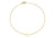 9ct Yellow Gold Plain Single D Initial Bracelet