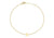 9ct Yellow Gold Plain Single E Initial Bracelet